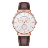 Classic Quartz Stainless Steel Men Wristwatch