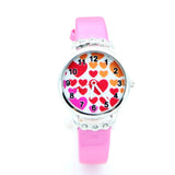 Red Heart Design Children Wristwatch