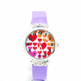 Red Heart Design Children Wristwatch