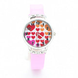 Red Heart Design Children Wristwatch