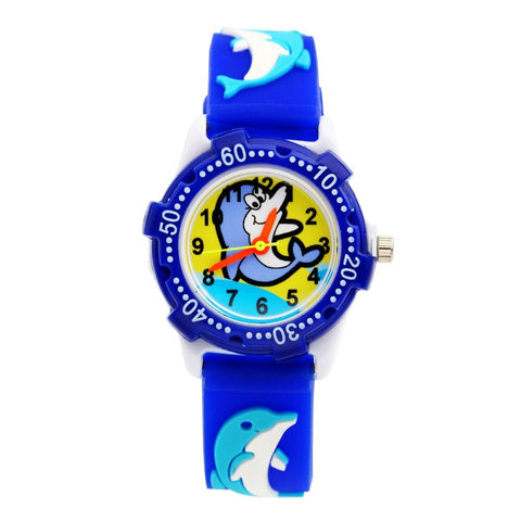 Waterproof Dolphin Design Children Wristwatch